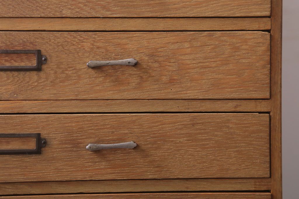 レトロ家具　昭和レトロ　ネームプレート!古い小引き出し