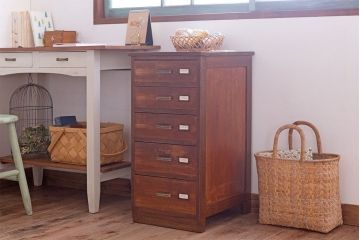 アンティーク家具　アンティーク　ネームプレート!デスクサイドチェスト(小引き出し)