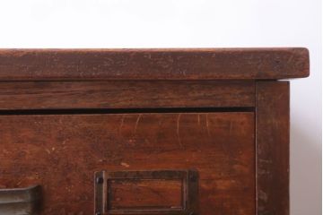 アンティーク家具　アンティーク　ネームプレート!デスクサイドチェスト(小引き出し)