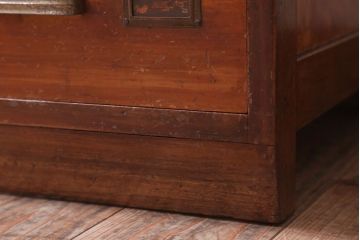 アンティーク家具　アンティーク　ネームプレート!デスクサイドチェスト(小引き出し)