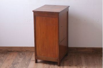 アンティーク家具　アンティーク　ネームプレート!デスクサイドチェスト(小引き出し)