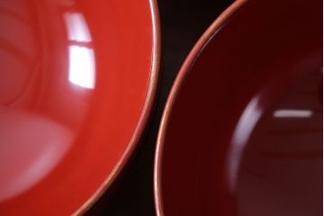 アンティーク雑貨　アンティーク　昭和十四年　輪島朱塗　桐蒔絵木製椀10客(2)