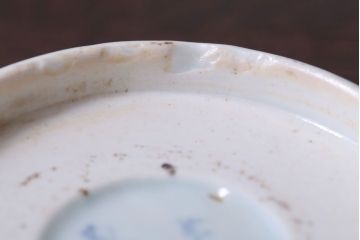 アンティーク雑貨　古民具・骨董　江戸後期　成化年製　微塵唐草なます皿5枚セット