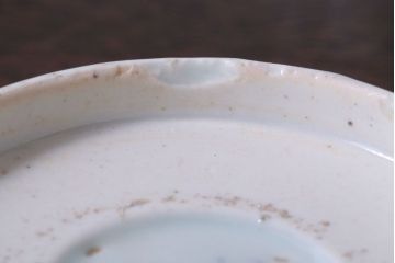 アンティーク雑貨　古民具・骨董　江戸後期　成化年製　微塵唐草なます皿5枚セット