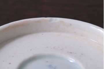 アンティーク雑貨　古民具・骨董　江戸後期　成化年製　微塵唐草なます皿5枚セット