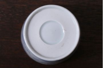 アンティーク雑貨　古民具・骨董　江戸後期　染付　雲龍図　蕎麦猪口4客セット