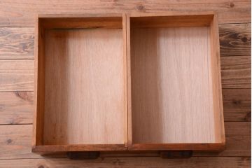 アンティーク家具　アンティーク　シンプルでおしゃれなナラ材製片袖机