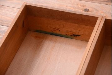 アンティーク家具　アンティーク　シンプルでおしゃれなナラ材製片袖机