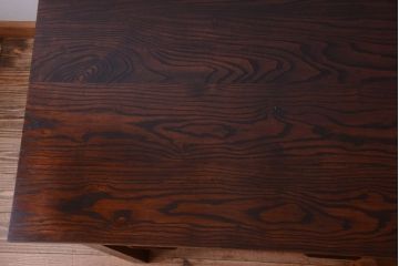 アンティーク家具　アンティーク　シンプルでおしゃれなナラ材製片袖机