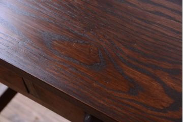 アンティーク家具　アンティーク　シンプルでおしゃれなナラ材製片袖机