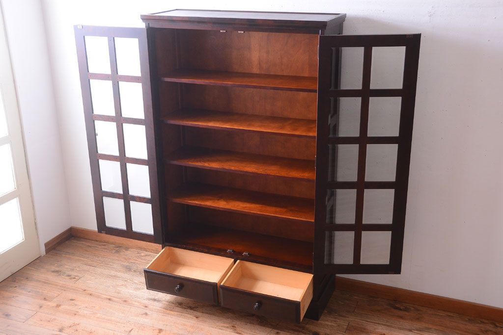 中古　北海道民芸家具　本箱(ブックケース)(2)