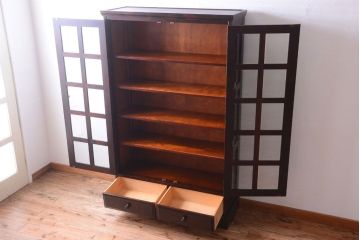 中古　北海道民芸家具　本箱(ブックケース)(2)