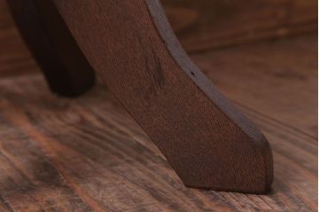 アンティーク家具　和製アンティーク　透かし彫り　古い木の回転椅子(回転イス)(2)