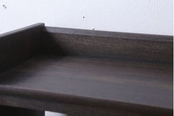 アンティーク家具　和製アンティーク　小振りでシンプルな古い木製の本棚(2)