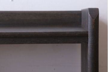 アンティーク家具　和製アンティーク　小振りでシンプルな古い木製の本棚(2)