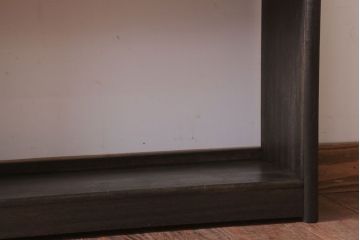 アンティーク家具　和製アンティーク　小振りでシンプルな古い木製の本棚(2)