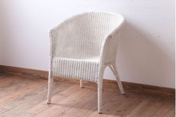アンティーク家具　イギリスアンティーク　LLOYD LOOM(ロイドルーム)　チェア(ホワイト)