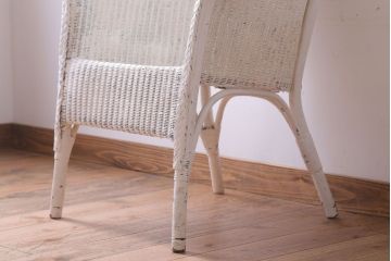 アンティーク家具　イギリスアンティーク　LLOYD LOOM(ロイドルーム)　チェア(ホワイト)