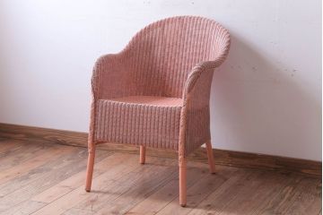 アンティーク家具　イギリスアンティーク　LLOYD LOOM(ロイドルーム)　チェア(ピンク)