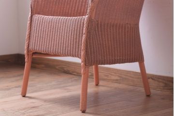 アンティーク家具　イギリスアンティーク　LLOYD LOOM(ロイドルーム)　チェア(ピンク)