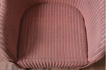 アンティーク家具　イギリスアンティーク　LLOYD LOOM(ロイドルーム)　チェア(ピンク)