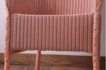 アンティーク家具　イギリスアンティーク　LLOYD LOOM(ロイドルーム)　チェア(ピンク)