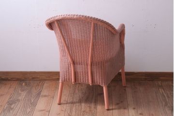アンティーク家具　イギリスアンティーク　LLOYD LOOM(ロイドルーム)　チェア(ピンク)
