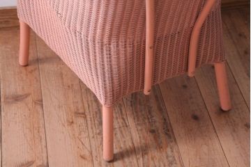 アンティーク家具　イギリスアンティーク　LLOYD LOOM(ロイドルーム)　チェア(ピンク)