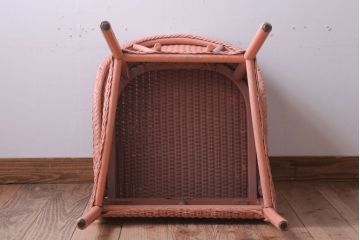 アンティーク家具　イギリスアンティーク　LLOYD LOOM(ロイドルーム)　チェア(ピンク)