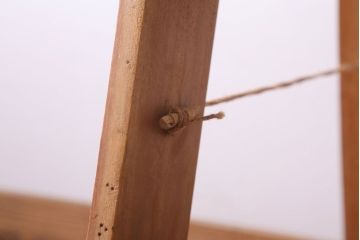 アンティーク雑貨　イギリスアンティーク　古い木のステップラダー(はしご・脚立)