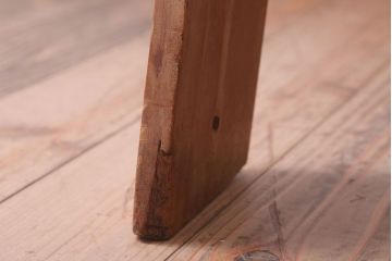 アンティーク雑貨　イギリスアンティーク　古い木のステップラダー(はしご・脚立)