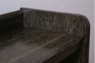 アンティーク家具　和製アンティーク　小振りでシンプルな古い木製の本棚(3)