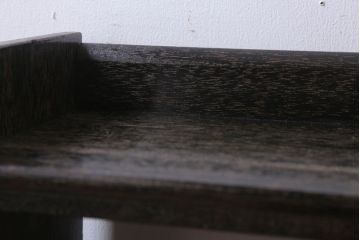 アンティーク家具　和製アンティーク　小振りでシンプルな古い木製の本棚(3)