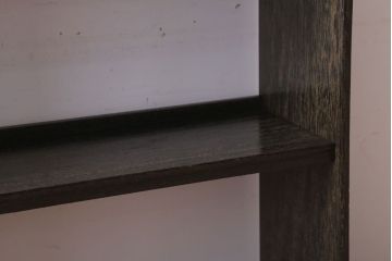 アンティーク家具　和製アンティーク　小振りでシンプルな古い木製の本棚(3)