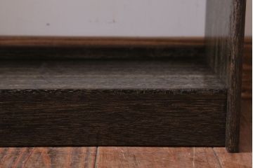 アンティーク家具　和製アンティーク　小振りでシンプルな古い木製の本棚(3)