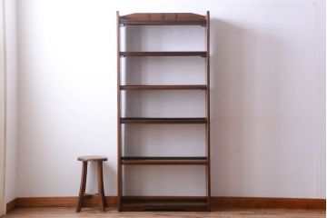 アンティーク家具　アンティーク　シンプルでシックな古い本棚(2)