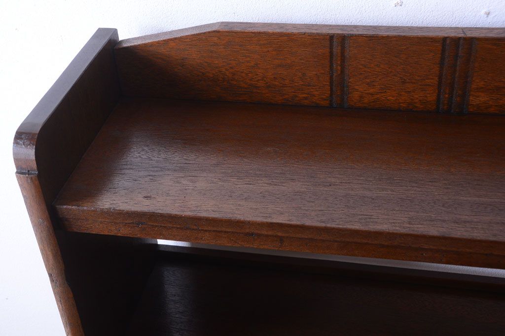 アンティーク家具　アンティーク　シンプルでシックな古い本棚(2)