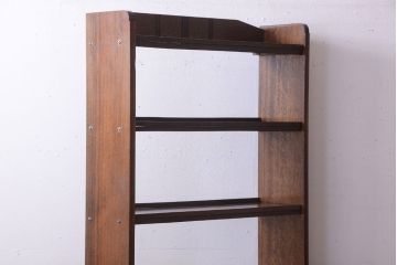 アンティーク家具　アンティーク　シンプルでシックな古い本棚(2)