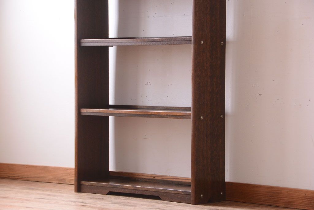 アンティーク家具　アンティーク　シンプルでシックな古い本棚(2)