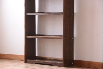 アンティーク家具　アンティーク　シンプルでシックな古い本棚(2)