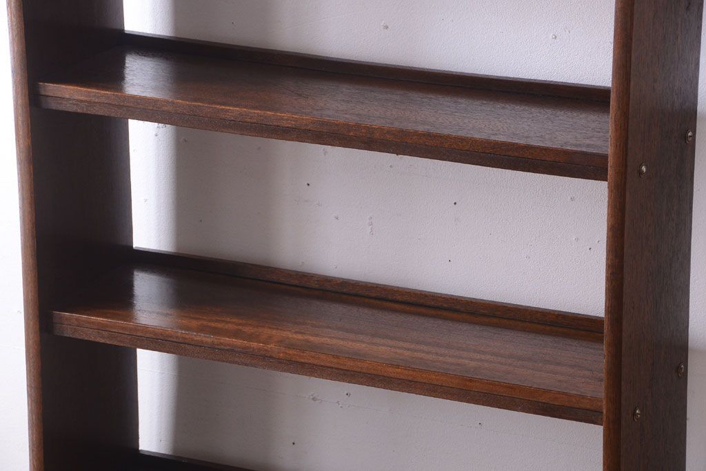 アンティーク家具　アンティーク　シンプルでシックな古い本棚(2)