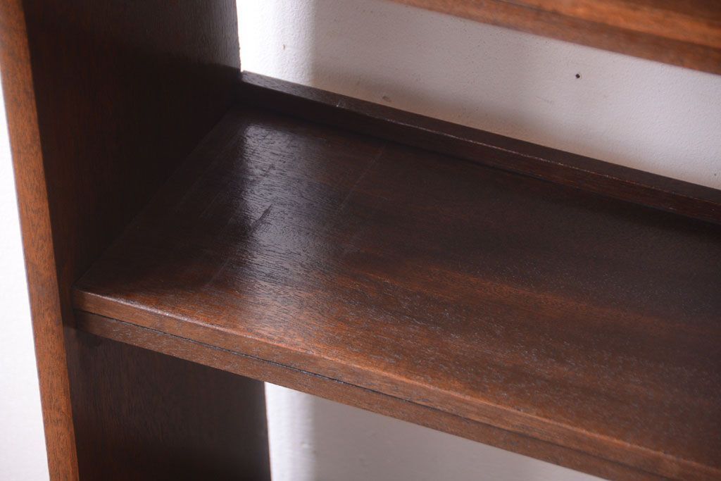 アンティーク家具　アンティーク　シンプルでシックな古い本棚(2)