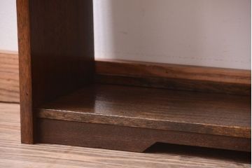 アンティーク家具　アンティーク　シンプルでシックな古い本棚(2)