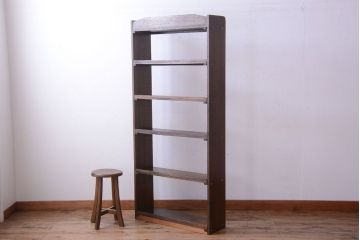 アンティーク家具　アンティーク　シンプルでシックな古い本棚(2)