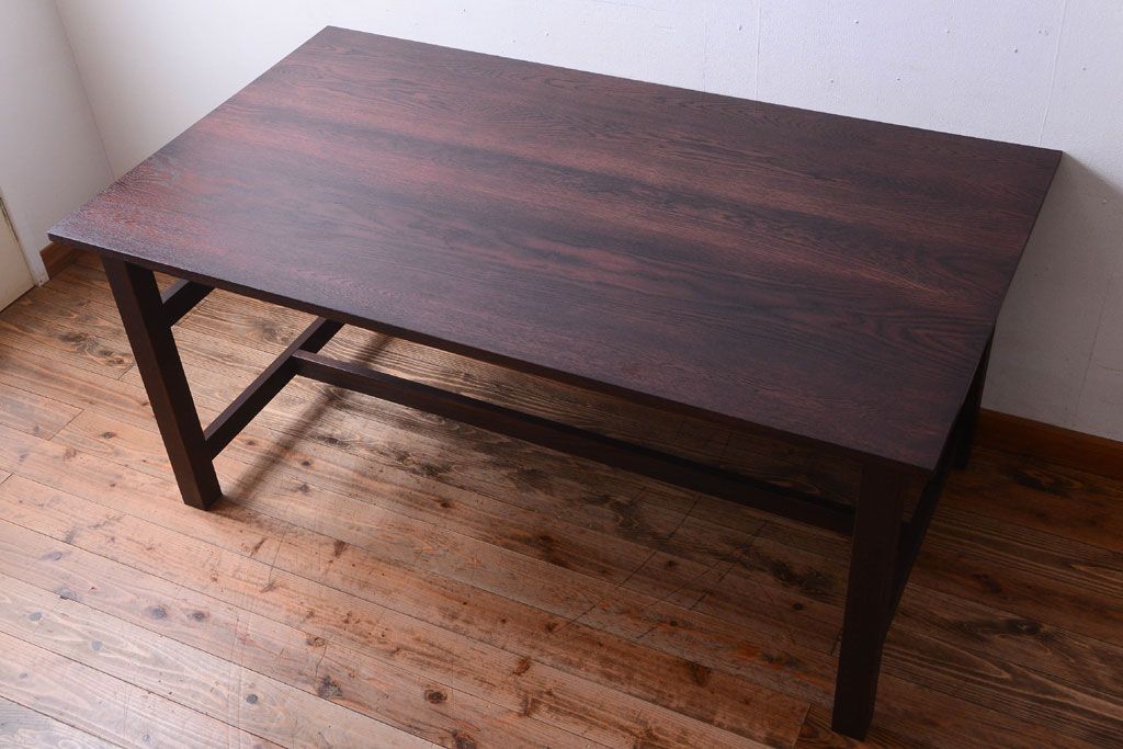 アンティーク家具　アンティーク　天板オーク材!大きなダイニングテーブル(作業台)