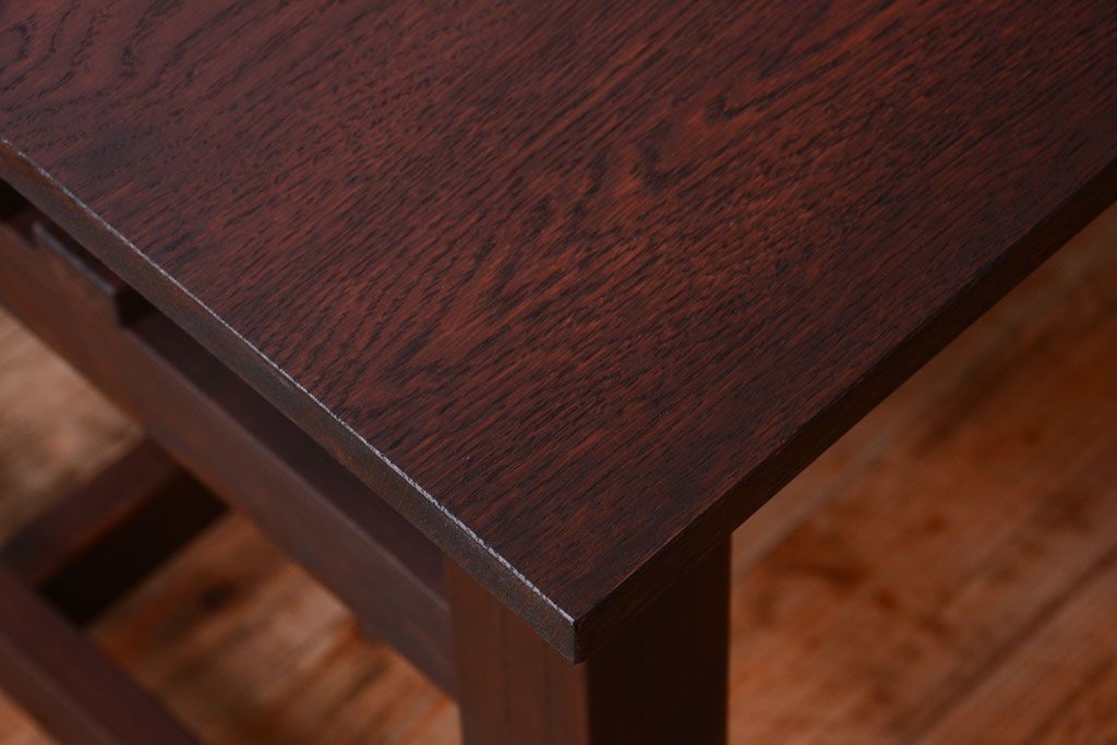 アンティーク家具　アンティーク　天板オーク材!大きなダイニングテーブル(作業台)