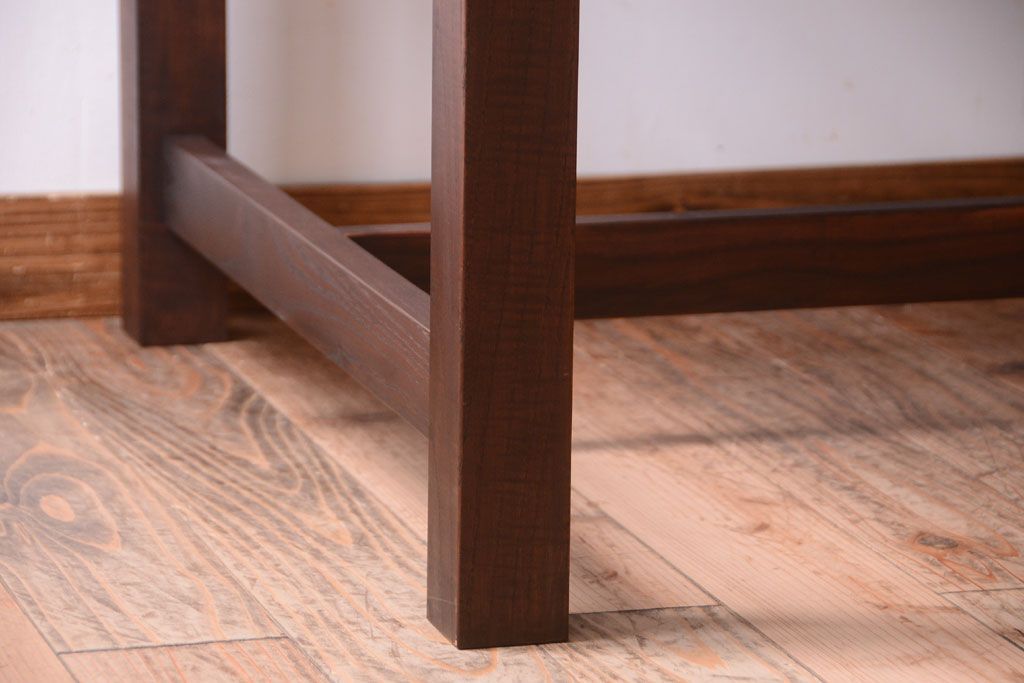 アンティーク家具　アンティーク　天板オーク材!大きなダイニングテーブル(作業台)