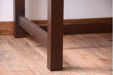 アンティーク家具　アンティーク　天板オーク材!大きなダイニングテーブル(作業台)