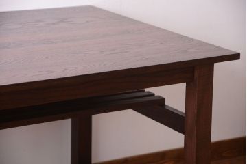 アンティーク家具　アンティーク　天板オーク材!大きなダイニングテーブル(作業台)