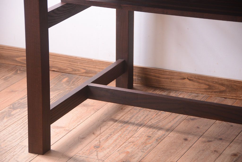 アンティーク家具　アンティーク　天板オーク材!大きなダイニングテーブル(作業台)